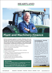 Plant and Machinery Finance