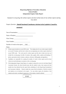 Exemplar 4：Should Functional Constituency elections in the