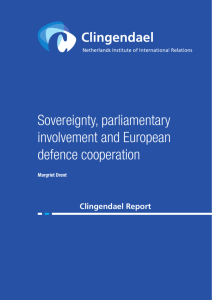 Clingendael Report - Sovereignty and Defence Cooperation