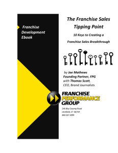 The Franchise Sales Tipping Point