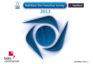 Natwest bfa Franchise Survey 2013