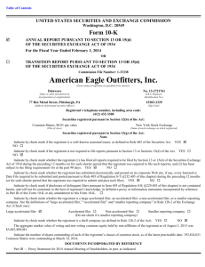 AMERICAN EAGLE OUTFITTERS INC