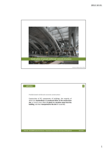Construction of prefabricated reinforced concrete