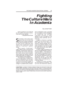 Fighting The Culture Wars In Academia