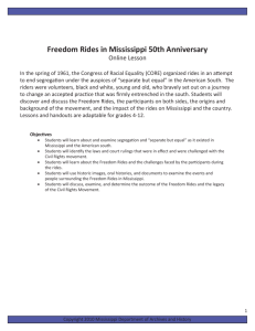 Freedom Rides in Mississippi 50th Anniversary