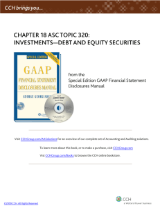 chapter 18 asc topic 320: investments—debt and