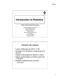 Introduction to Robotics - Universidad Veracruzana