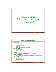 CSE 436S Software Engineering Workshop