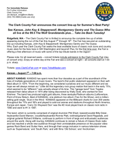 The Clark County Fair announces the concert line