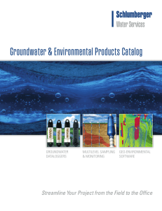 Groundwater & Environmental Products Catalog