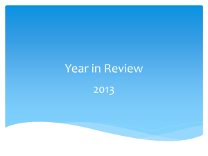 Year in Review Powerpoint