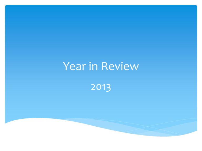 Year In Review Powerpoint