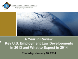 A Year in Review - Employment Law Alliance