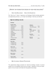 report on foundation design of high-rise buildings