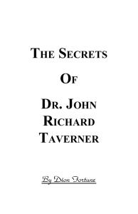 The Secrets of Dr. Taverner - Hermetic Order of the Golden Dawn