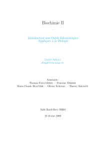 Biochimie II