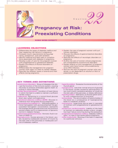Pregnancy at Risk: Preexisting Conditions