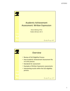 Academic Achievement Written Expression (2)