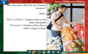 How does price effect the use of natural resources? WHY? TN