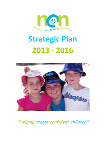 Strategic Plan 2013 - 2016 - Northern Children's Network