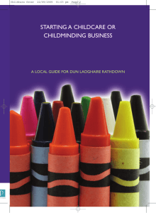 starting a childcare or childminding business