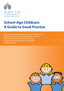 School-Age Childcare A Guide to Good Practice