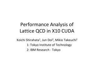 Performance Analysis of Lattice QCD in X10 CUDA