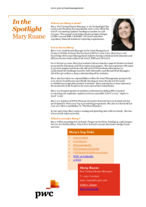 In the Spotlight Mary Ruane