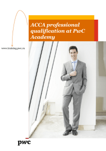 ACCA professional qualification at Pw Academy ACCA