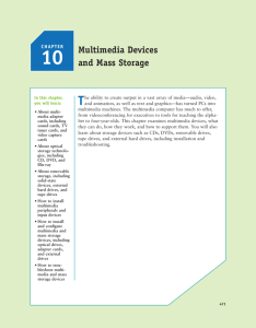Multimedia Devices and Mass Storage