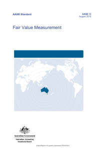 Fair Value Measurement - Australian Accounting Standards Board