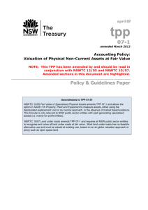 Valuation of Physical Non-Current Assets at Fair