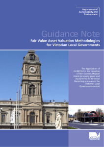 2005 Guidance Note – Fair Value Asset Valuation Methodologies for