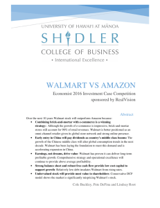 WALMART VS AMAZON