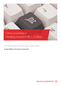 China e-commerce: Heading toward RMB 1.5
