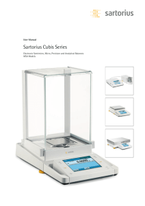 Sartorius Cubis Series - Laboratory