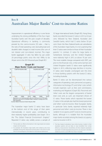 Australian Major Banks' Cost-to-income Ratios