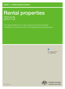 Rental properties 2015 - Australian Taxation Office