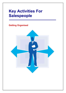 Key Activities For Salespeople - The Sales Training Consultancy