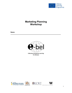 Marketing Planning Workbook