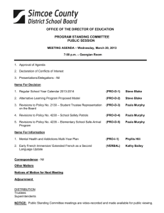 Program Reports - Simcoe County District School Board