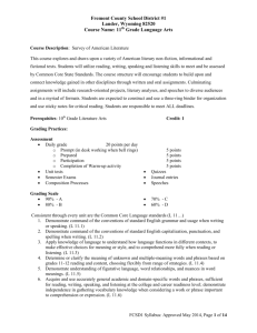 Language Arts - Fremont County School District #1