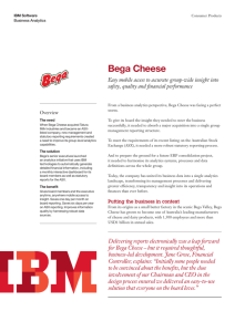 the Bega Cheese Case Study