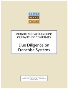 Due Diligence on Franchise Systems