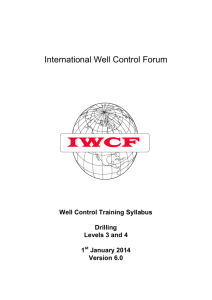 Levels 3 & 4 Syllabus - International Well Control Forum