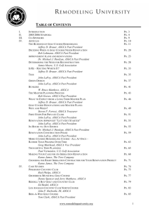 TABLE OF CONTENTS - American Society of Golf Course Architects