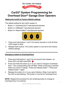 Car2U System Programming