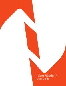 Nitro Reader 3 | User Guide