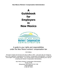 Employer Guidebook - New Mexico Workers Compensation