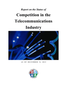 Competition in the Telecommunications Industry